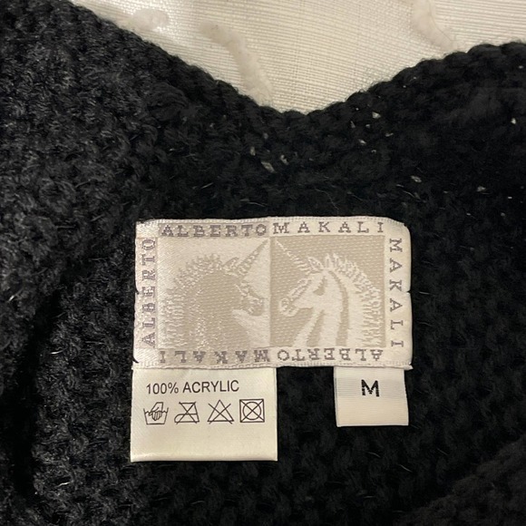 Alberto Makali Black Sequined Tank V-neck V-back‎ Medium Stretch Pre-owned - Picture 5 of 8